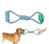 Bola en el juguete para perros de la cuerda, juguete para perro de bola de cuerda - Juguetes de cuerda de bola de perro para raza grande,Cadena de diseño de fuga de alimentos, dispensador interactivo