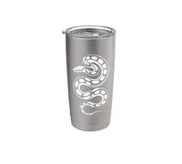 Bola en espiral Python Serpiente Minimalista Serpiente Vaso térmico de acero inoxidable de doble pared
