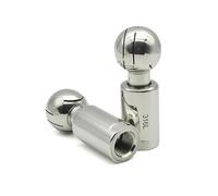 Bola giratoria de pulverización Rotating Spray Ball Stainless Steel 316L Internal Thread 360 Degree Multiple Sizes(316l,1-1/2")