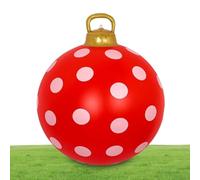 Bola inflable, bolas de Navidad, bolas decorativas decorativas de Navidad 24, props Red and White Festive Decorations For Party Winter Porch Garden Indoor Yard Outside Party Festival