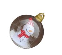 Bola Inflable Decorada de Navidad de 23,6, Gran Bola de PVC Transparente con Luz LED Gigante, Decoración Navideña para Exteriores en Patios, Césped y Jardines