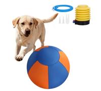 Bola inflable para perros de 18 pulgadas, puntura resistente al aire libre, juguete interactivo para perros medianos y grandes, border Collie Shepherd Cattle Dog Ejercise (55 cm)