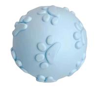 Bola interactiva para perros - de mordedura de huella de 6 cm | Bola de rebote de limpieza de dientes chirriantes para Golden Retriever Corgi | Juguetes de entrenamiento flotante para perros