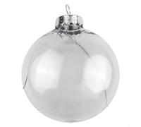 Bola irrompible de 11,5 cm para moldes de jabón (11,5 x 11,5 cm) | Acabado transparente reflectante, aspecto elegante similar al vidrio, material plástico seguro, 11 cm de diámetro