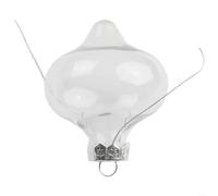 Bola irrompible de 11,5 cm para moldes de jabón (11 × 8 cm) | Acabado transparente reflectante, aspecto elegante similar al vidrio, material plástico seguro, 11 cm de diámetro