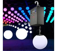 Bola luminosa 3D CNC a todo color, luz LED de escenario de 2-9 m, 3 tipos de control: DMX, autopropulsada, maestro-esclavo, lámpara de araña dinámica con cambio de color for bares y bodas.(2m)