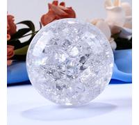 Bola mágica de cristal con crujido de hielo de 60/80 MM, adornos de esfera delicada, manualidades para regalos, decoración del hogar, 60 MM, sin base