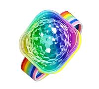 Bola mágica luminosa - Lámpara de proyector de galaxia, luz de escenario LED activada por sonido, bola facetada portátil, pulsera luminosa disco USB para, decoración del hogar y de v