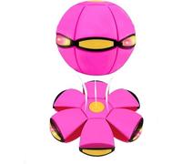 Bola mágica Metaball Que rebota para niños, Juguete Inflable con platillo Volador, interacción Padres e Hijos, Forma Dual, 6 Luces