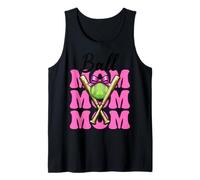 Bola Mamá Softbol Mamá Mamá Día de la Madre Rosa Coqueta Arco Camiseta sin Mangas