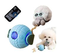 Bola Móvil Inteligente para Mascotas - 3 Velocidades Inteligentes Juguetes Interactivos Rodantes | Juguetes Moviéndose Automáticamente Para Perros Con Muñeca De Peluche - Para Gatos En Interior