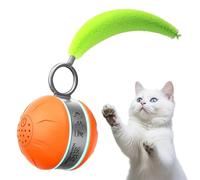 Bola móvil para perros, bola inteligente interactiva, 1,81 x 2,64 x 1,97 pulgadas, USB recargable, eléctrico para mascotas con luces parpadeantes para gatitos Puppy Enrichment Training Indoor Outdoor