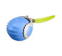 Bola para gato interactiva - bola rodante masticada | Bola rodante activa táctil | Bola rodante automática inteligente con cola | Bola giratoria automática | Juguete de bola eléctrica