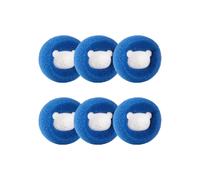 Bola para pelos y pelusas para lavadora, 6 uds. Blue