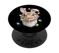Bola Python Serpiente Pascua Conejo Huevos Orejas De Conejo PopSockets PopGrip Adhesivo