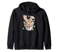 Bola Python Serpiente Pascua Conejo Huevos Orejas De Conejo Sudadera con Capucha