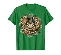 Bola Python Snake Día de San Patricio Día de Pattys Irlanda Irlanda Camiseta