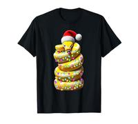 Bola Python Snake Sombrero Navidad Navidad Camiseta