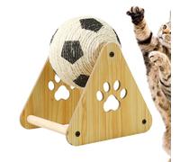 Bola rascador para : la bola rascador para está envuelta en sisal resistente que envuelve una estructura esférica para ofrecer a los una experiencia atractiva al limar sus garras
