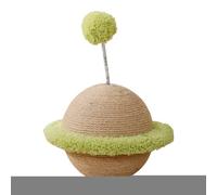 Bola Rascadora de Sisal para Gatos, Bola De Rascado con Cuerda De Sisal Y Juguete Teaser, Accesorio para Muebles Entrenamiento De Gatitos Autocentramiento Protección De Muebles