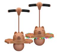 Bola Rebotando - Manija De Juguete De Saltar En Forma De Animal Lindo, Juguete De Ejercicio Preescolar, Regalo De, Equipo De Juego Activo | Capybara Bola Rebotando con Mango para Navidad, Año