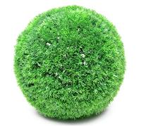 Bola recortada de plantas artificiales,Bola de césped simulada Decoración | Bola esculpida de eucalipto verde Para el hogar, oficina, jardín,