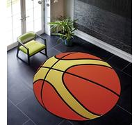 Bola Redonda Alfombra Antideslizante Deportes Fútbol Baloncesto Sala Estar Dormitorio Computadora Silla Estera Habitación Para Niños área Juegos Carpet Decoración Del Hogar (colorido 5,120cm)