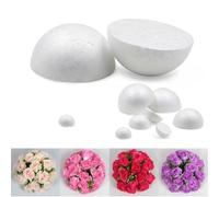 Bola redonda de espuma para manualidades creativas, adecuada para decoraciones de bricolaje y actividades educativas (15 cm)