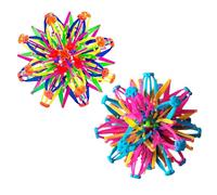 Bola respiración expandible | 6.5in Rainbow Magic Ball Fidget Toy | Bolas Flores transformables Toyadores con luz | Bolas expansión Juguetes del estrés sensorial para ADHD Yoga