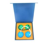 Bola rítmica de Aslatuas, Kashaka Ball Shaker | Juego de 2 agitadores de sandball Kashaka de madera - instrumento de percusión para principiantes Kashaka Sandball