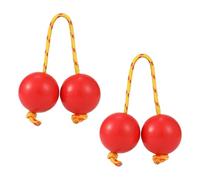 Bola rítmica Kashaka Instrumento - Africano Shaker - Instrumento musical, bolas de percusión de mano Abs | 2 pares de coctelera de música de doble gourd ligero accesorio de percusión para bodas de