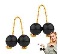 Bola rítmica Kashaka Instrumento, Kashaka Shaker Rhythmic | Instrumento Africano Sonajero Bola Kashaka - 2 pares de música Eggrítmica, instrumentos de percusión de mano para las vacaciones, el Hoc
