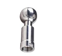 Bola rociadora giratoria de Acero Inoxidable Cabezal de limpieza tanque CIP con bola rociadora giratoria acero inoxidable SS304, rosca hembra sanitaria, cobertura lavado 360 grados, BSP1/2"-2"(1-1/4")