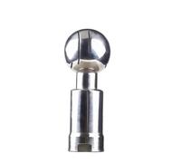 Bola rociadora giratoria de Acero Inoxidable Cabezal de limpieza tanque con bola rociadora giratoria acero inoxidable SS304 1/2" a 2" rosca hembra sanitaria(1-1/2")