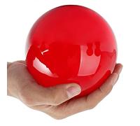 Bola roja de cristal para fotografía, esfera de 30 mm a 100 mm, accesorios para sesión de fotos, lente redonda, bola artificial, regalo, 80 mm, base de cristal
