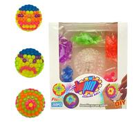 Bola Saltadora Brillante con Destello,Juguetes Educativos Antiestres | Combinación Elástica Brillante para Manualidades | Juego De Bolas Saltarinas para Entrenamiento Mental Y Manualidades Navideñas