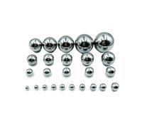 Bola sólida de acero inoxidable 304 de 0,4 a 30 mm de diámetro, con rodamiento de precisión de acero, for tirachinas de bolitas pequeñas, redondas y lisas.(9.525mm (20PCS))
