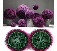 Bola topiaria de boj sintética realista, de 8 a 24 pulgadas, alta densidad, resistente a los rayos UV, planta decorativa para uso en interiores y exteriores, perfecta para decoración del hogar, bodas