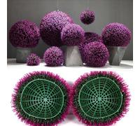 Bola topiaria de boj sintética realista, tamaños de 20 a 61 cm, esfera decorativa duradera y resistente a la decoloración, perfecta para decoración del hogar y el jardín, 1 pieza de 20 cm de diámetro