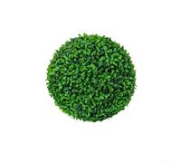 Bola topiaria para decoración colgante al aire libre con construcción de plástico y cadena integrada para jardín, patio, balcón (C 28 cm)