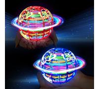 Bola voladora, 2 bolas voladoras con luz RGB mágica Boomerang flotante, juguete para regalos para niños a partir de 6, 8, 10, niños, niñas, interiores y exteriores