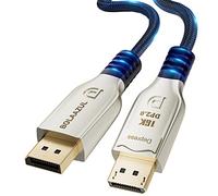 BolAAzuL Cable DisplayPort 2.0 de 3 m, 16K Cable DP 2.0 8K@120Hz 4K@144Hz 2K@240Hz DisplayPort1.4 Cable de monitor G-Sync/FreeSync, UHBR20 Cable trenzado Display-Port 2.0 Compatible DP1.4 DP1.2