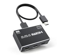 BolAAzuL - Divisor HDMI alimentado 1 en 3 con cable HDMI y adaptador de corriente, divisor de salida HDMI 4K 30Hz 1X3 visualización duplicada/espejo para 3 monitores, compatible con 1080P a 60Hz, 3D