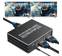 BolAAzuL Splitter HDMI 1 a 2 hdmi 2.1 8K 1X2, Adaptador 4K/120Hz 8K/60Hz HDR HDCP 2.3 para Xbox Fire TV PS3