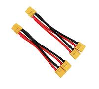 Boladge 2 Piezas Adaptador 1-Hembra a 2-Macho XT60 Cable-Y Conector Paralelo XT60 Splitter para dji Phantom RC Modo Helicóptero Quadcopter