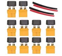 Boladge 5 Pares Conector Macho y Hembra Enchufe Amass XT-60 XT60H con Funda para Modelo RC y más