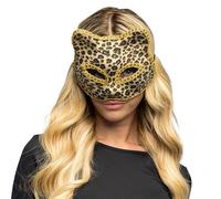 Boland 00230 - Máscara de leopardo con banda elástica, máscara facial para carnaval y fiesta temática, guepardo carnaval para disfraces