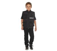 Boland 00488 - Chaleco SWAT para niños, policía, militar, carnaval, fiesta temática