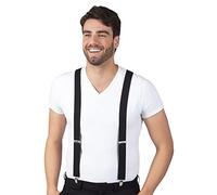 Boland 00590 - Tirantes negros, talla única, ajustables, elegantes, años 20, gatsby, carnaval, halloween, disfraz, fiesta temática, disfraz, teatro, accesorio