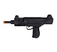Boland 00611 - Sammy Gun, Rifle, Pistola, Juguete, de plástico Negro, con Sonido, 38 cm de Largo, Carnaval, Halloween, Fiesta temática, cumpleaños, casa, Dinero, gángster, Soldado, SWAT